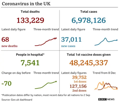 Daily Covid statistics