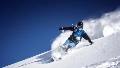 Getty Images A person skiiing