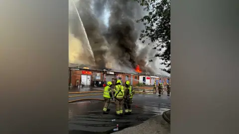 Hertfordshire Fire and Rescue Service A fire in Baldock, Hertfordshire