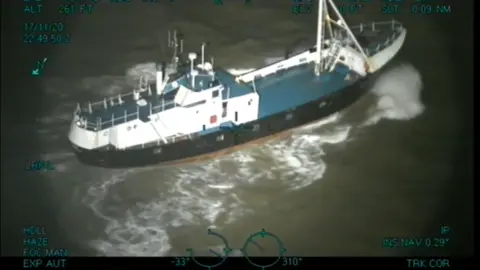 MCA Coastguard footage of interception