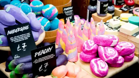 Getty Images Products from a Lush store