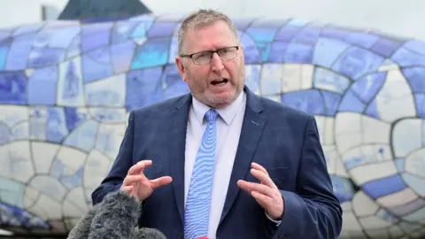 PAcemaker Doug Beattie was addressing business leaders in Belfast on Friday