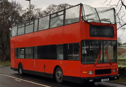 George Arkwright/Joe Pugh Bus with roof missing