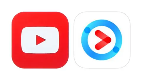 YouTube/Youku YouTube and Youku logos