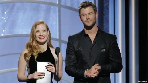 Getty Images Jessica Chastain and Chris Hemsworth