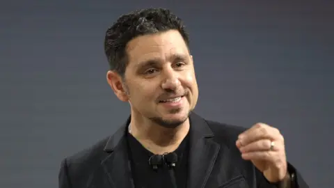 Getty Images Panos Panay in a head-and-shoulders photograph on a plain background
