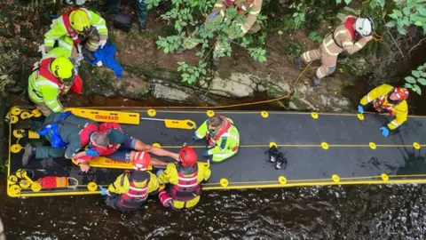 Jasper Image Duncan Brown being rescued