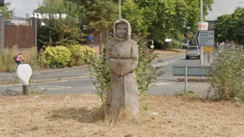 Google Abingdon Monk statue
