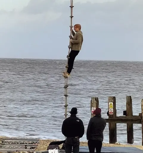 Derek Wallin Ed Sheeran at North Denes Beach