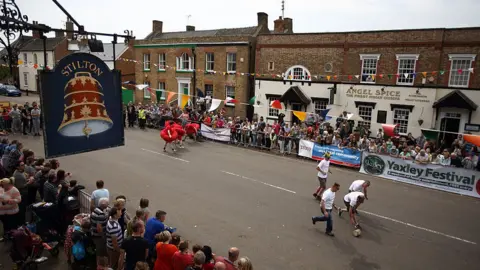 Getty Images Racers in Stilton