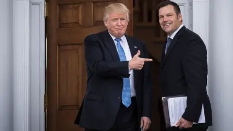Getty Images Kobach and Trump