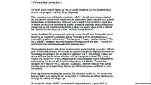 karenkoehler.com This is a picture of the full statement from Karen Koehler about why her client is dropping the case