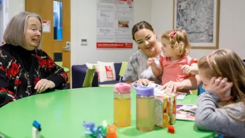 Sam Frost Professor Jean Golding with Children of the 90s participants