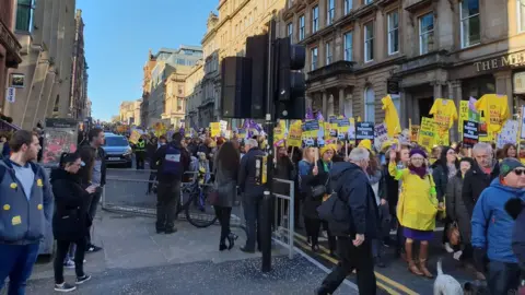 EIS EIS march in Glasgow