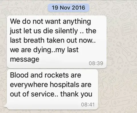 Oum Mudar's "last" text message