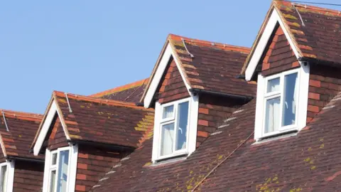 Getty Images A close-up shot of rooftops and windows in Thanet
