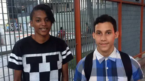 Christian and David at the skate park in Caracas