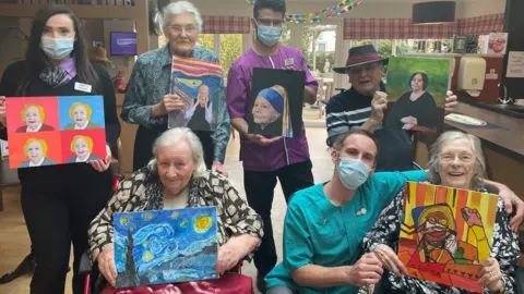 Care UK Residents taking part in the Big Draw festival