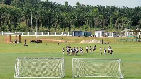Getty Images Students taking part in sports activities at Marlborough College Malaysia.