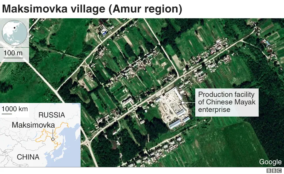 BBC Map of Maksimovka