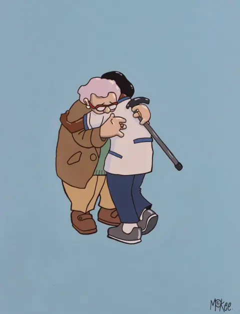 Pete McKee National Hug Service by Pete McKee