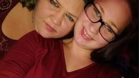 Family handout The boyfriend of Toni Handy, left, shown with her daughter, Gidget Dunlap, claimed that she had Covid-19