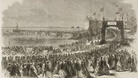 Illustrated London News Clevedon Pier opening ceremony