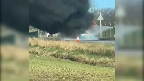 Bus fire