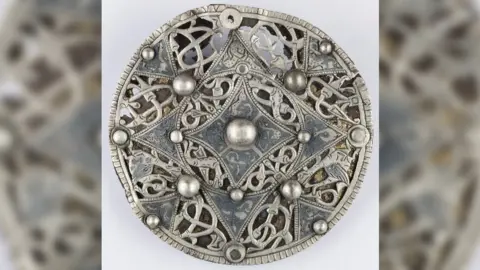 Somerset Museums Service Cheddar Brooch after conservation