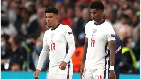 Reuters Jadon Sancho and Marcus Rashford