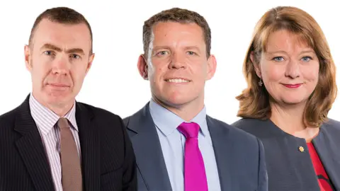 Plaid Cymru Adam Price, Rhun ap Iorwerth and Leanne Wood