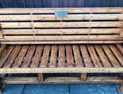 Tomasz Oleszak memorial bench