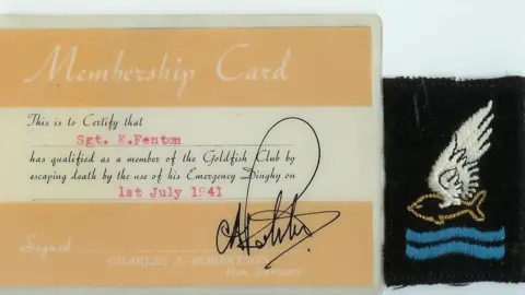 THE GOLDFISH CLUB Membership card