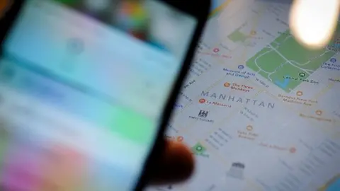Getty Images An Apple Maps view of Manhattan, New York