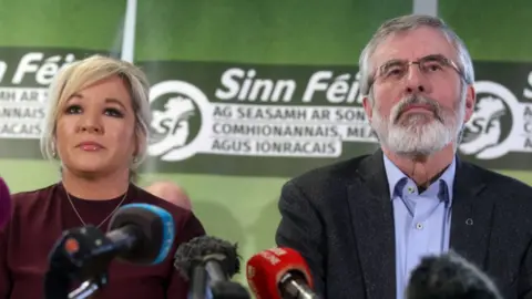 PACEMAKER Michelle O'Neill and Gerry Adams