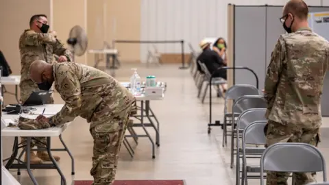 Getty Images US military gets vaccinated