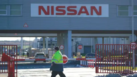 Getty Images Nissan's car assembly plant in Sunderland