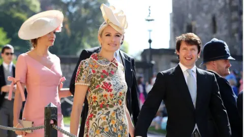 AFP Sofia Wellesley and James Blunt