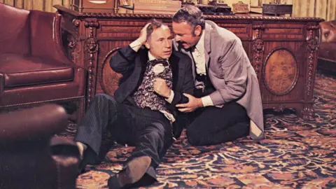 Getty Images Mel Brooks (left) and Harvey Korman in Blazing Saddles