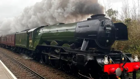 The Flying Scotsman is a popular sight on its trips to the Midlands