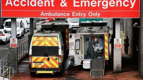 Getty Images Ambulances at accident and emergency