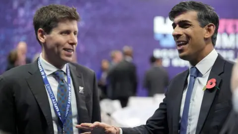 Reuters Mr Altman met British Prime Minister Rishi Sunak at the AI Safety Summit in November