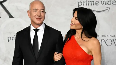 Getty Images Jeff Bezos and Lauren Sanchez