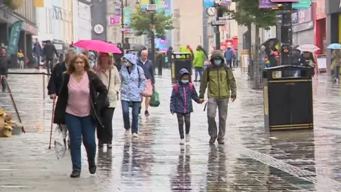 Shoppers in Newcastle