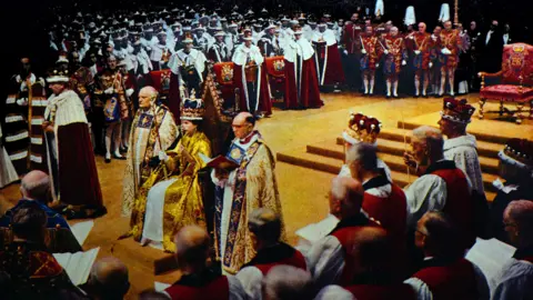 Getty Images The Queen's coronation in 1953