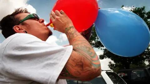 Getty Images Nitrous oxide user