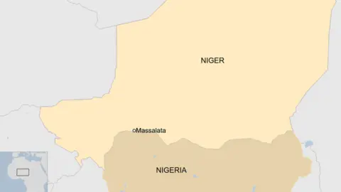 BBC A map showing Niger
