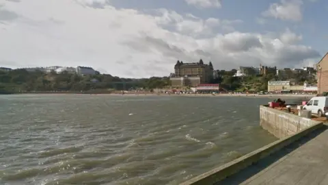 Google Scarborough's west pier