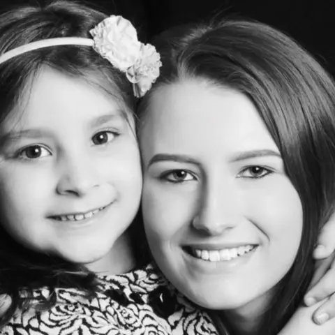 Leicestershire Police Darcy Elizabeth Reid (right) with her sister