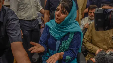 Getty Images Mehbooba Mufti
